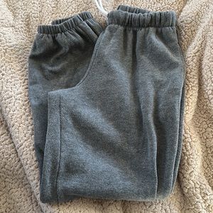 Grey sweatpants